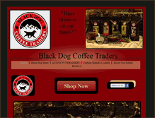 Tablet Screenshot of blackdogcoffeetraders.com
